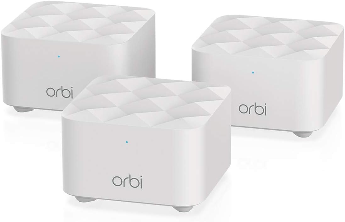 Orbi Whole Home Mesh WiFi System (RBK13) – Router replacement covers up to 4,500 sq. ft. with 1 Router & 2 Satellites