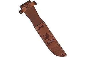 Ka-Bar 1217S USMC Fixed Blade Knife with Leather Sheath