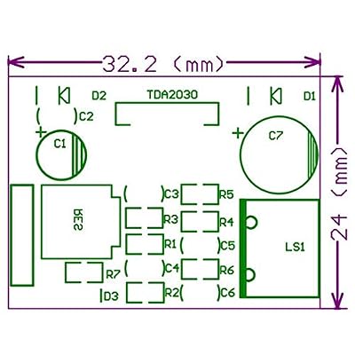 HiLetgo 5pcs TDA2030A Audio Amplifier Module TDA2030 Power Amplifier Board