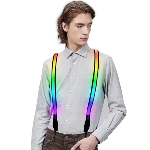 CHENGUAN Harnais LED Pour Femmes/Hommes Accessoires de Vêtements Frais Chaussettes LED Réglables (Vert)
