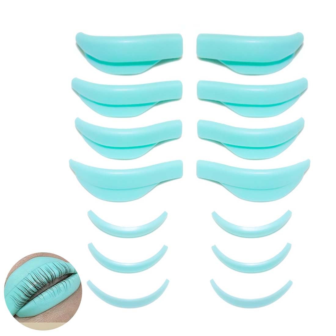 LAKJUOZ 7 Pares Para Permanente De Pestañas, Kit Profesional De Lifting De Pestañas, Lifting De Pestañas, Lifting De Pestañas De 7 Tamaños Para Permanente Estiramiento De Pestañas
