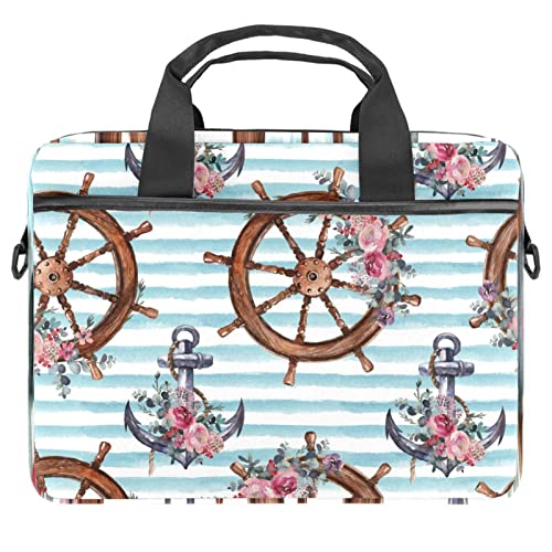 Sacoche ordinateur 13 pouces bandoulière PC portable 13.3 et 14.5 motif japonais boussole