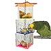 OFLAO Bird Foraging Toys,Creative Parrot Feeder Box,Hanging Treat Foraging Toy for Anchovies,Parakeets,Cockatiel,Conure,Mynah,Macow