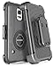 BENTOBEN Galaxy S5 Case, Galaxy S5 Case, Hybrid Protective Shockproof Soft Rubber&Hard Case with Rotating Kickstand Belt Clip Holster Cover Case for Samsung Galaxy S5 S V I9600 GS5 All Carriers, Black