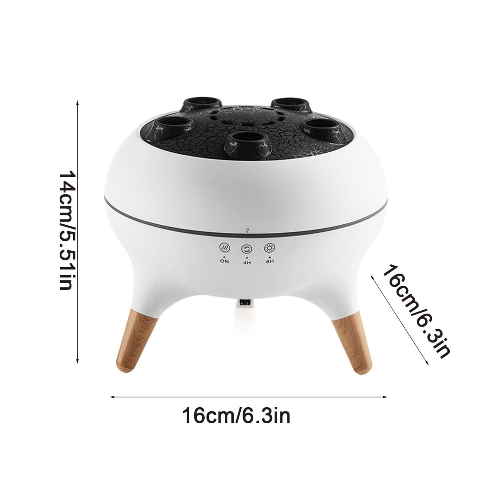 Nawilżacz Z Dyfuzorem Do Aromaterapii 250 Ml Z Olejkami Eterycznymi - Jellyfish Mist Ring Design, 7-kolorowa Dioda Led I 2 Tryby Mgły, Automatyczne Wyłączanie Do Sypialni, Dużego Pokoju