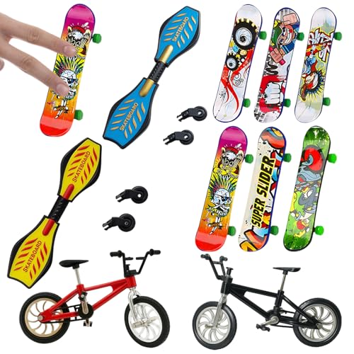 DvBCNMe Fingerboard Set, 10 Stück Fingerskateboards Mit...