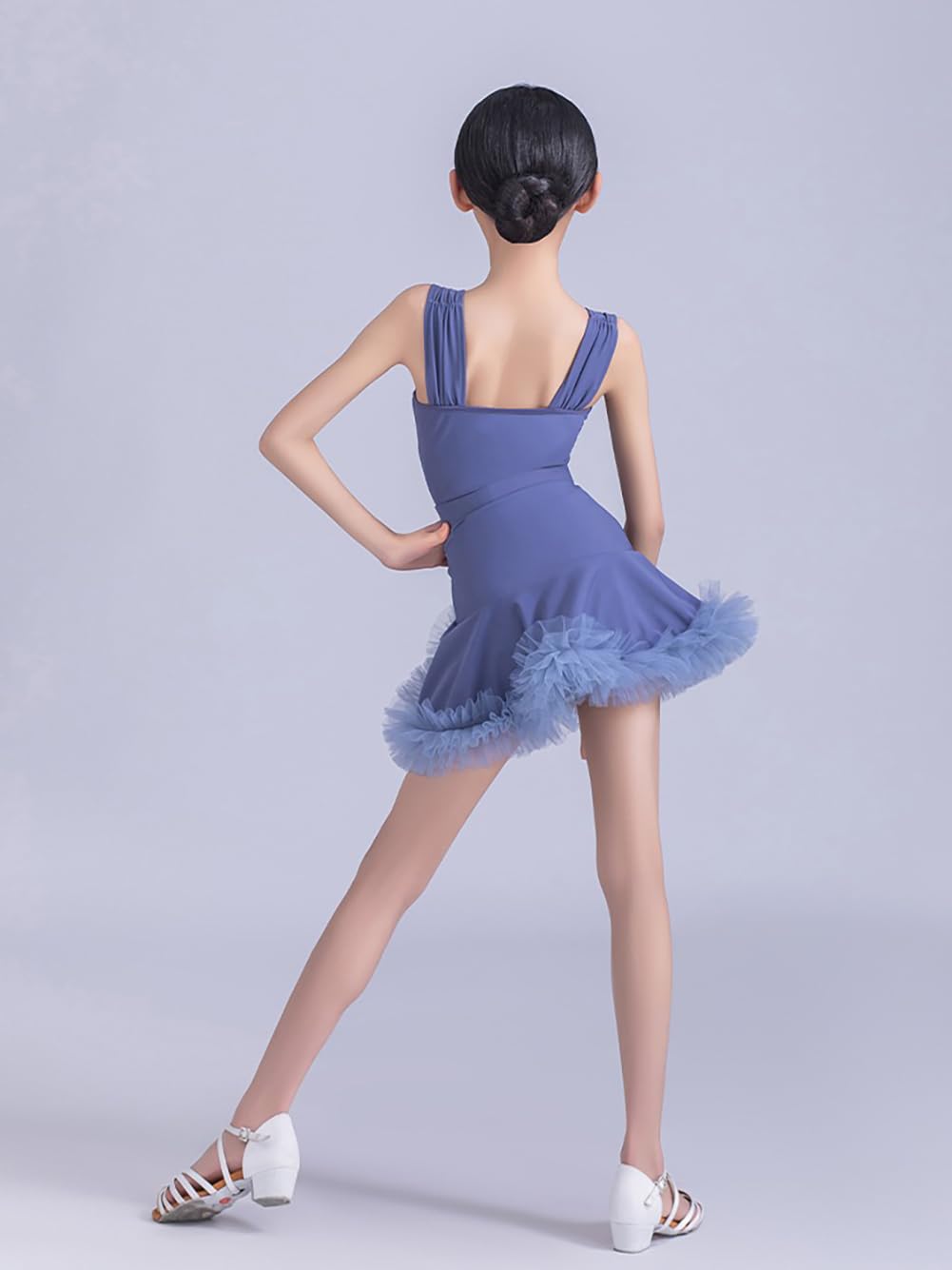 Dziewczęcy Strój Do Tańca Latynoamerykańskiego Dziecięcy Strój Do Tańca Towarzyskiego Strój Do Salsy Strój Do Tańca Tango Strój Do Ćwiczeń Strój Do Występów(180cm)
