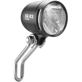 busch+m ller Busch & M ller Unisex - Adult Lumotec Iq-xs Friendly T with Stand and Daytime Running Light Front Light Black One Size