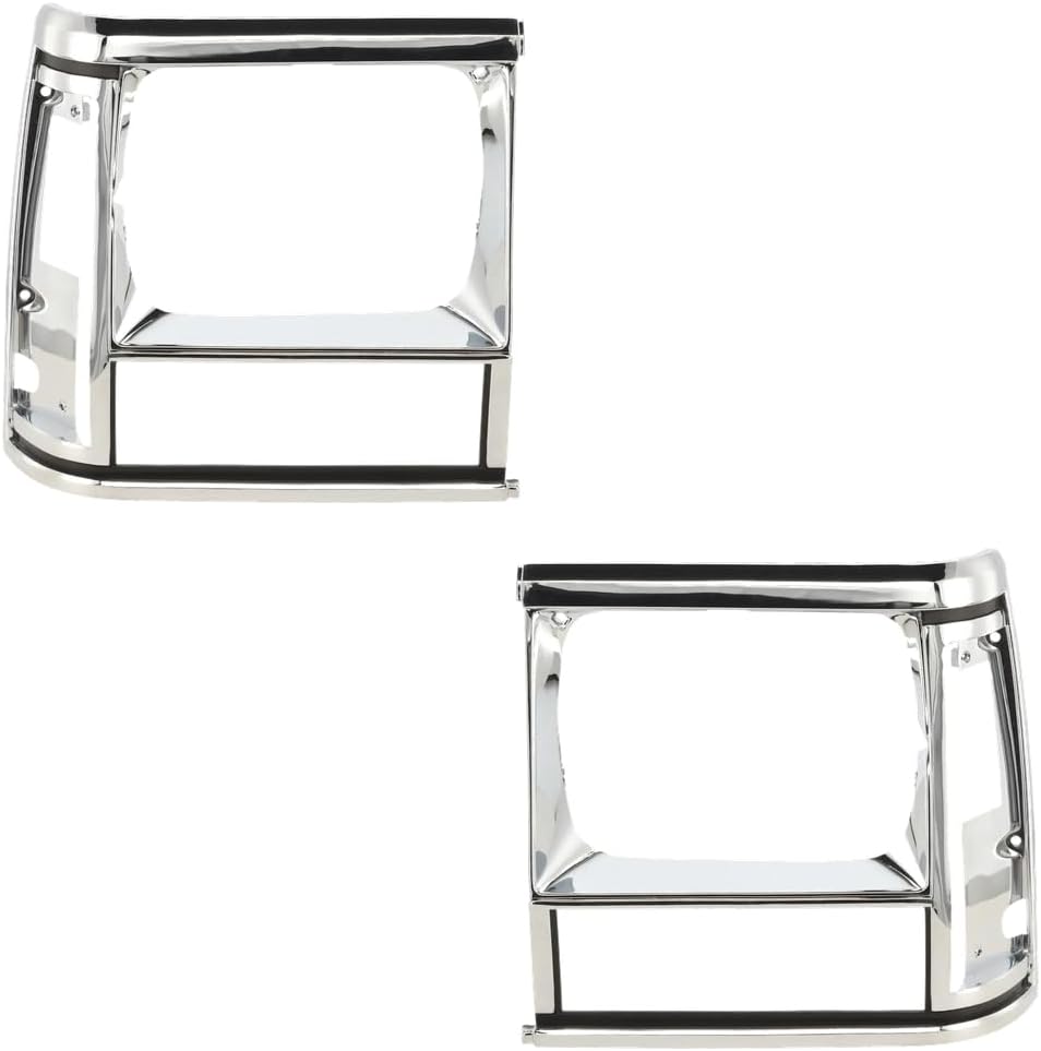 Rareelectrical New Pair Of Headlight Door Compatible With Jeep Cherokee Base 4 Cyl 2.5L Comanche Pioneer 4 Cyl 2.5L 1991-1996 By Ch2512123 Ch2513123 55034079 55034078
