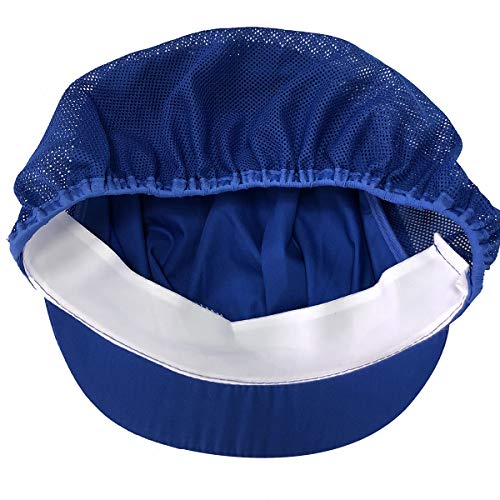 Adjustable Chef Cap Cooking Kitchen Hat Food Service Hair Nets Mesh Brim Reusable Restaurant Vent Beanie