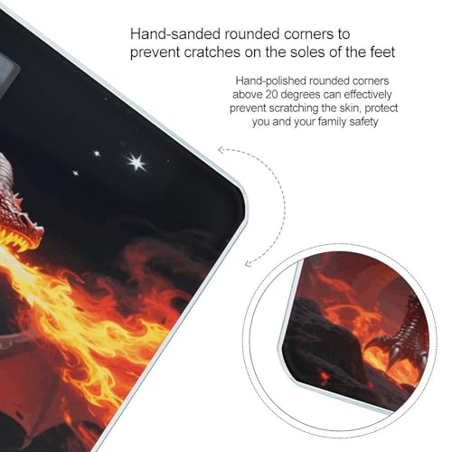 Báscula Digital de Baño Fire Dragon con Pantalla LCD miniatura 4