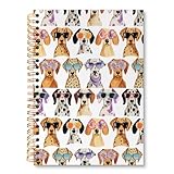 huester Dalmatian Dog Notebook Journal, Dalmatian Gifts for Women Journal Notebooks for Note Taking, Dog Office Supplies, Pet Lover Gifts Hardcover Spiral Notebook, 5.5x8.3 Inch