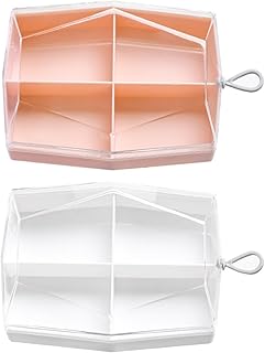 SEWACC Makeup Sponge Storage Box 2pcs Powder ...