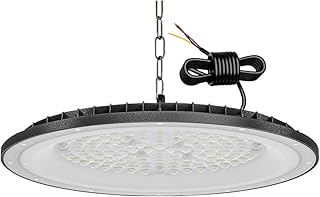 UFO LED High Bay Light 300W,IP65 Hallenstrahler, 30000LM Effiziente Hallenbeleuchtung LED Werkstattlampe für Lager, Garage, Fabrik, Sporthalle