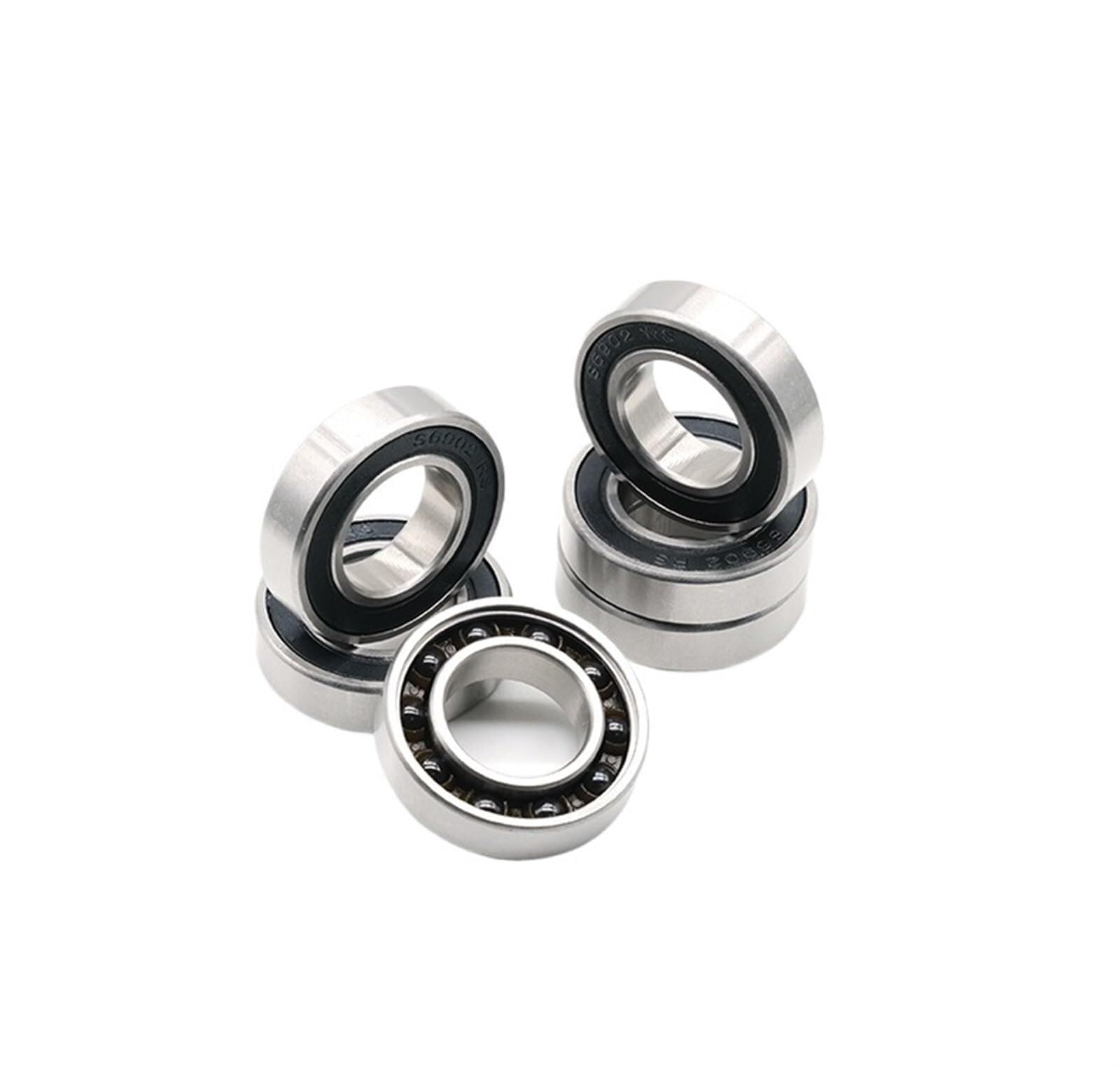 Bimetaliczna uszczelka tarcza mikro łożysko zwykłe 1 szt. S6902 RS CB 15 * 28 * 7mm pierścienie ze stali nierdzewnej kulki ceramiczne