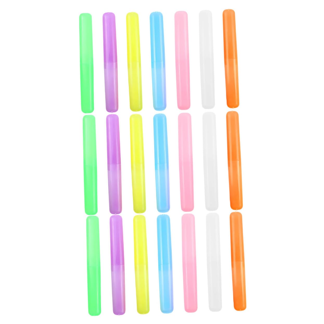 Alipis 105piezas Estuches para Cepillos De Dientes Contenedores De Viaje Transparente para Camping y Uso Diario Funda De Viaje para Cepillo y Pasta Compactos y Livianos