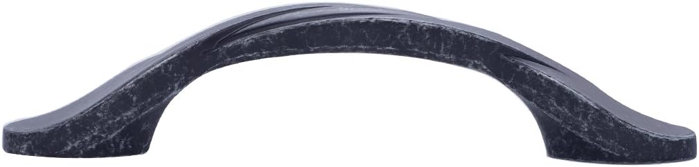 Amazon Basics Twisted Cabinet Handle, 4.5-inch Length (3-inch Hole Center), Antique Silver, 10-Pack