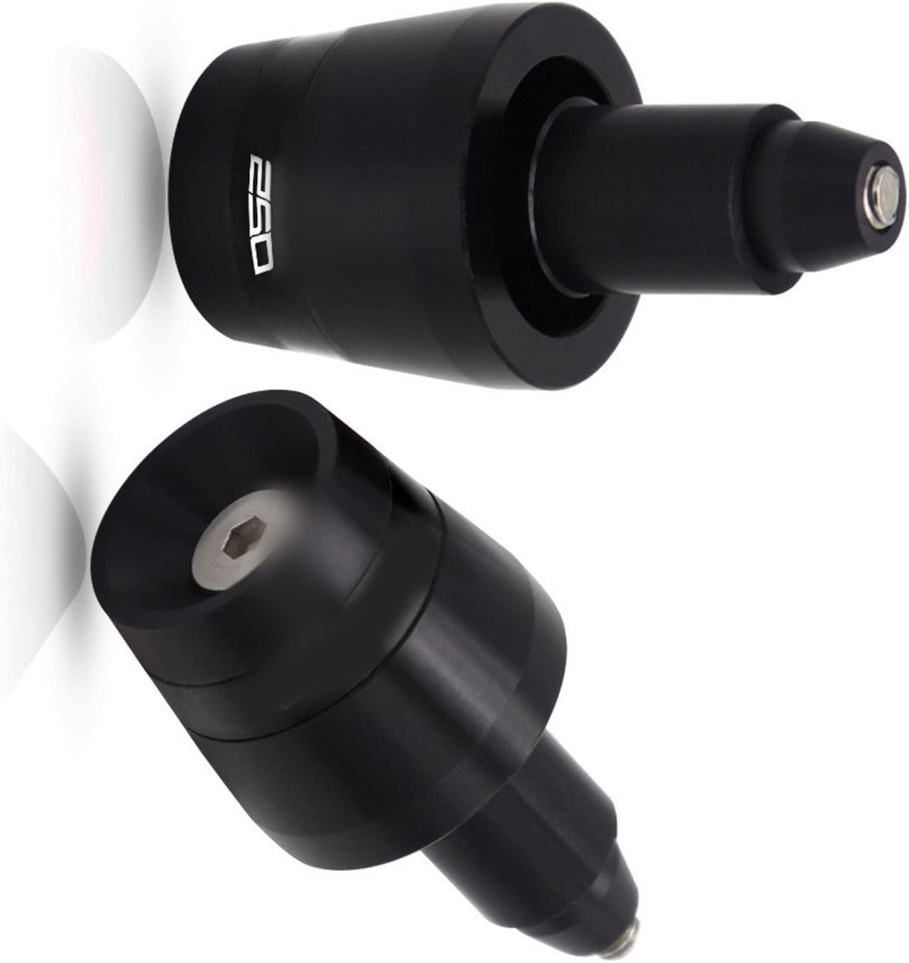 Accessories Motorcycle 13-22mm Handle Bar End Weight Handlebar Grips Cap Plug For Kawasaki Z900 Z800 Z750 Z650 Z300 Z250 ZX636 ZX6R (Color : Z250 Black)