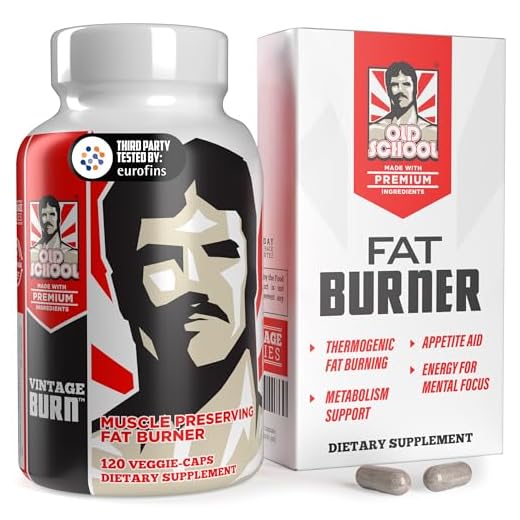 VINTAGE BURN Fat Burner - The First Muscle-Preserving Fat Burner Thermogenic Weight Loss Supplement – Keto Friendly, Appetite Suppressant - For Men and Women - 120 Natural Veggie Diet Pills