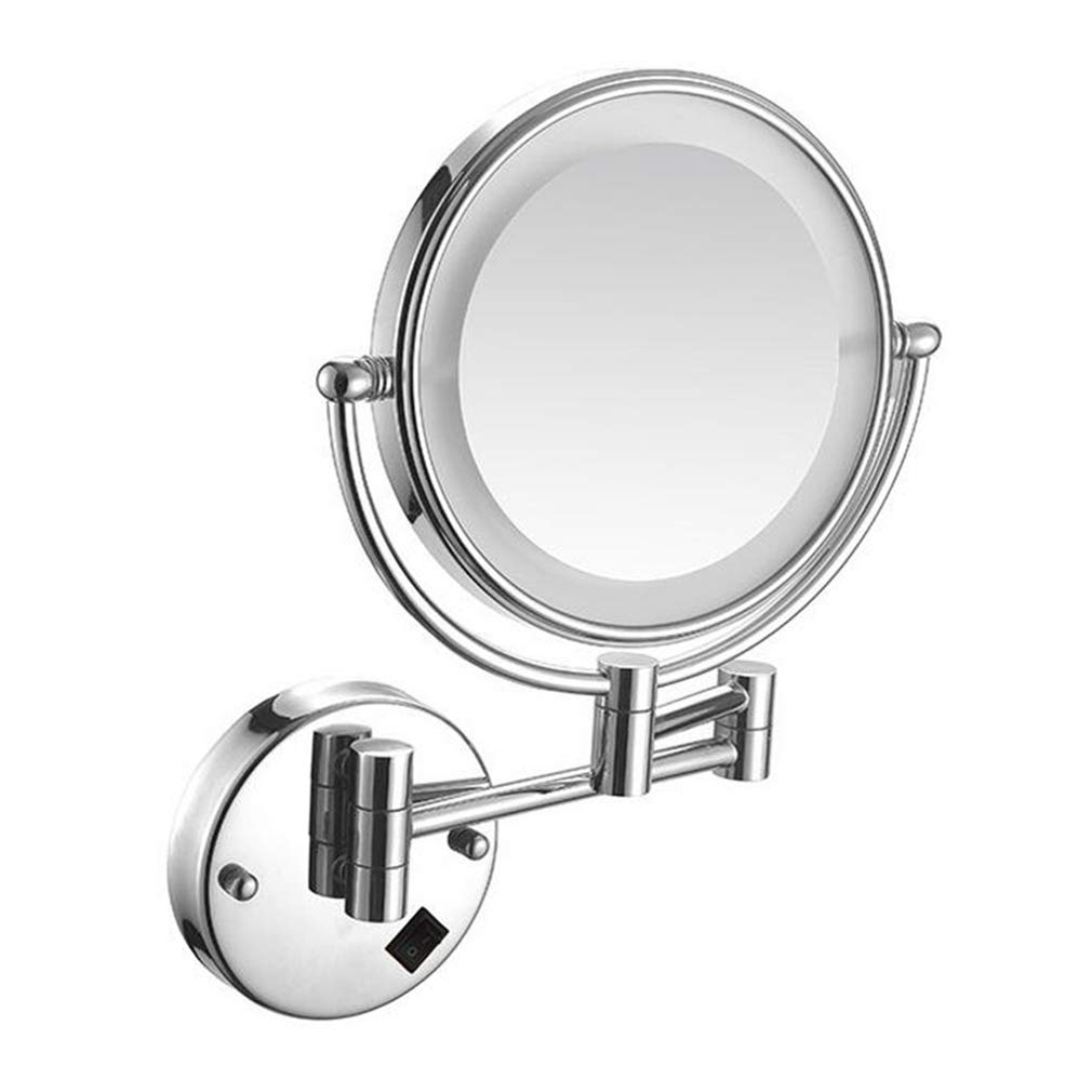 Miroir de salle de bain mural à LED extensible pour illuminer votre routine beauté matinale