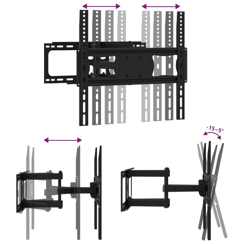 Supporto da parete per TV da 26-70 pollici, estensibile, orientabile, inclinabile, con VESA 400 x 400 mm, portata 40 kg, per soggiorno, ufficio, gaming, monitor