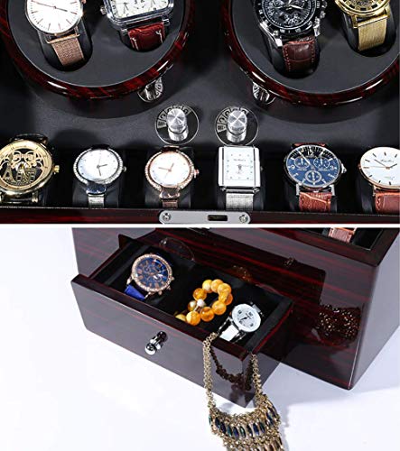 Caja giratoria para relojes de doble reloj automáticos perfecta para el dormitorio de lujo 3