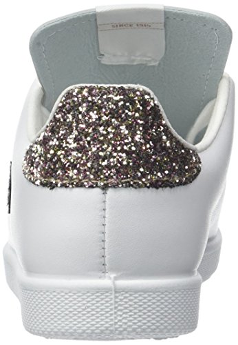 victoria Girls Casual Leather Shoes, White Rose,3 M US3