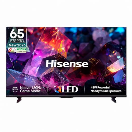 Image of Hisense 65 Inch 65E7S Pro | Hi-QLED Colour Smart TV | Quantum Dot Technology | Native 144Hz Game Mode | AMD FreeSync Premium | Gaming in Dolby Vision | Hands-Free Voice