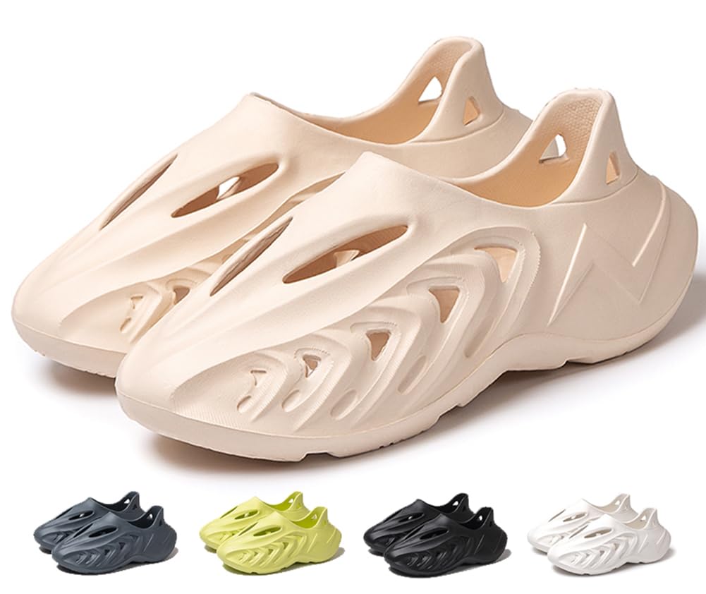 vioxthak Foam Runner Casual Hollow Sports Shoes Closed Toe Cloud Slides Pillow Walking Shoes Running Shoes Foam Runners Sneakers Water Shoes Soft