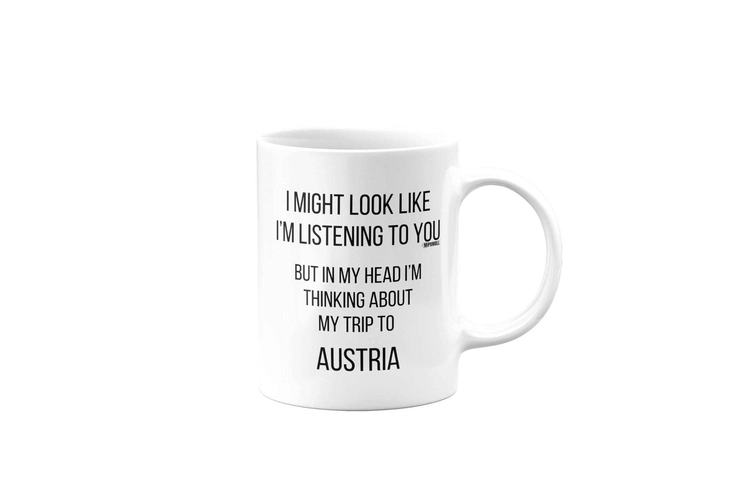 MIPOMALL Funny Backpacking Gift, Trip or Holiday to Austria, Mug Presents for Christmas, Leaving, Goodbye, Hiking or Travelling, for Best Friend, Colleague, or boss, mm-CA_160_23