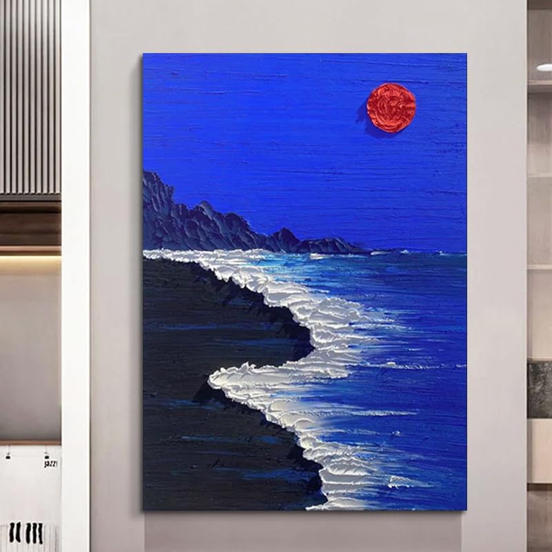 Tableau abstrait moderne pour raviver un mur vide avec une huile authentique