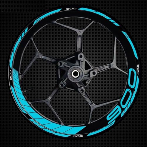 Autocollant Réfléchissant Jante Évite Rayures Roue Moto Kawasaki Z900 Décoration Pneu