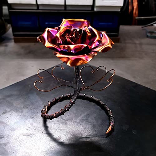 Antique-Copper-Rose-Be-Mine-1383e-Save-10-See-Below-Valentines-Day-Mothers-Day-Christmas-Anniversary-Wedding-Housewarming-Steampunk-Industrial-Copper-Home-Decor