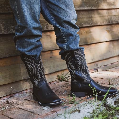 Hand Painted Western Cowboy Boots, Full Grain Cowhide Upper & Shaft, 4-Layer Composite Sole(PLT103613)2