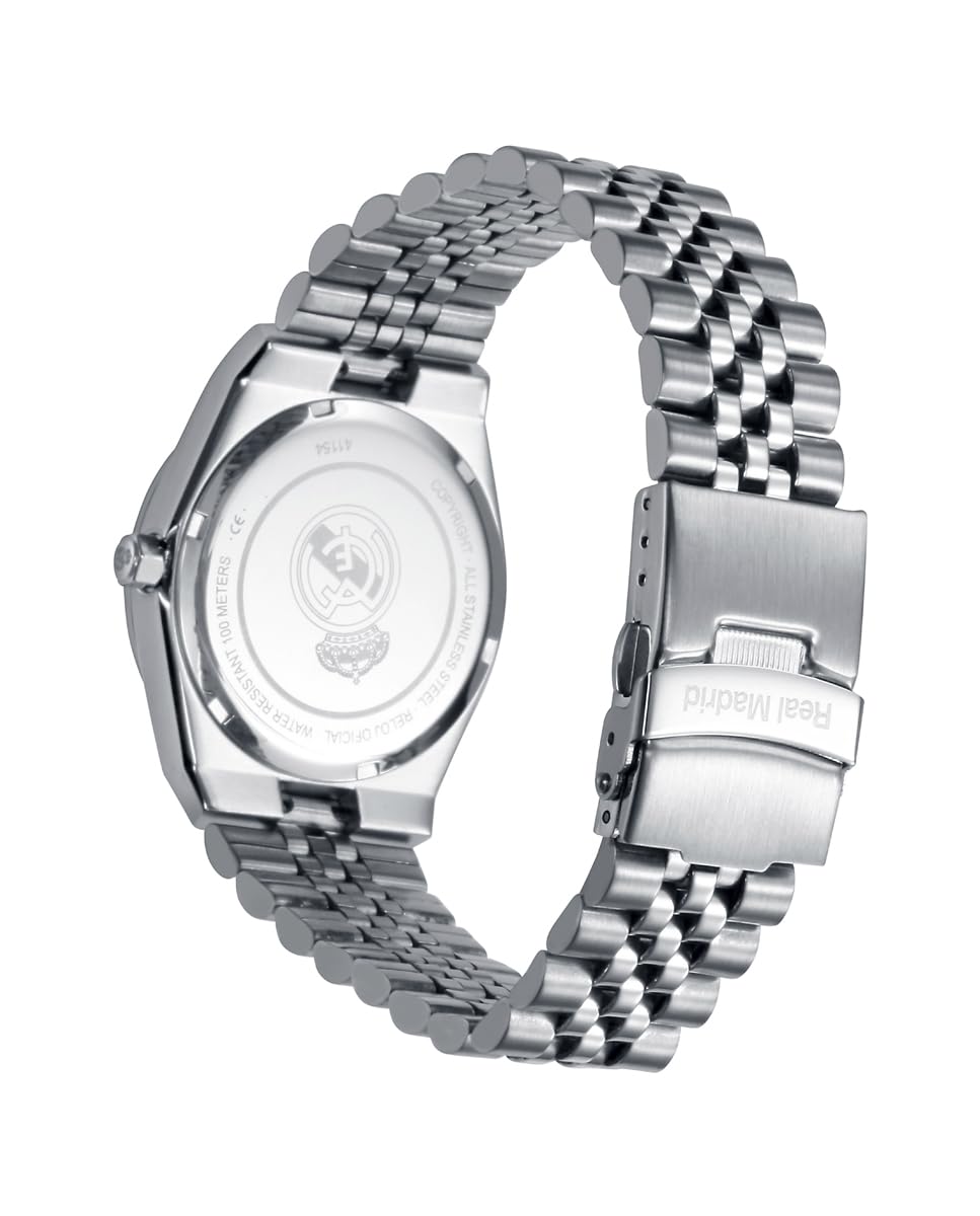 Viceroy Reloj Oficial Real Madrid para Mujer - Licencia Oficial - 37 mm - Esfera Azul - Resistente al Agua 10 ATM - Talla Cadete - Movimiento de Cuarzo – 41154-35