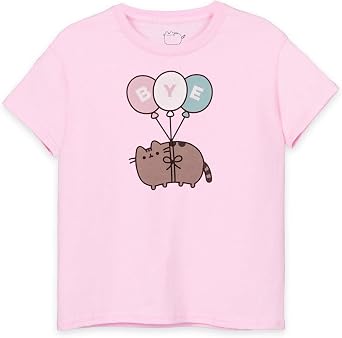 Pusheen Girls Short-Sleeve T-Shirt | Variety of Adorable Designs | Authentic The Cat Merchandise