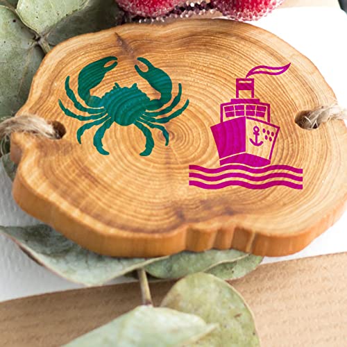 Image of Self Adhesive Screen Printing,Stencils Mesh Transfer Stencils - Reusable Screen Printing Stencil Patterns for DIY Painting (Summer)