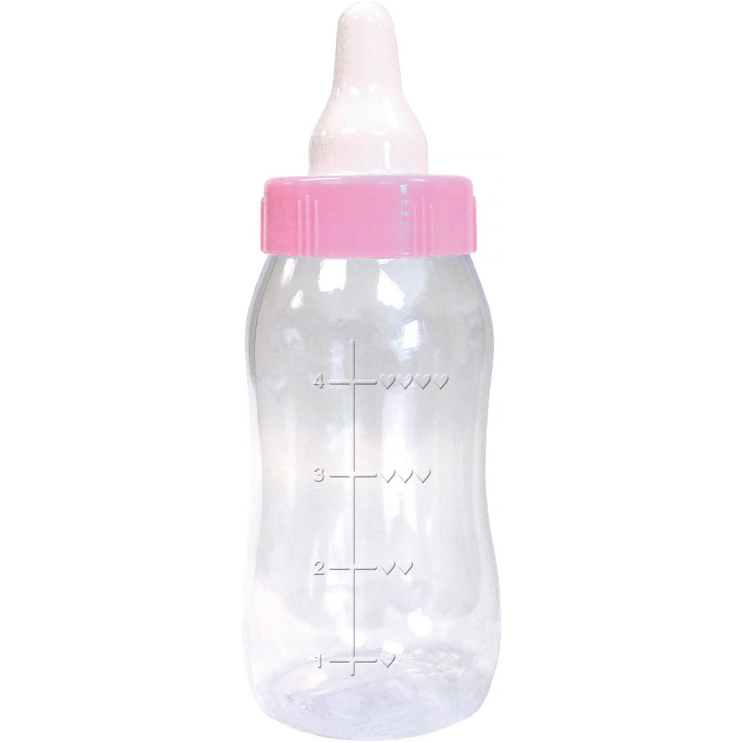 Pink Baby Plastic Bottle Bank - 11.12" x 4.25" (1 Count) - Perfect for Baby Showers & Gender Reveal Celebrations