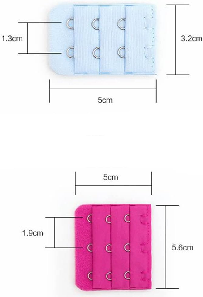 YEKEYI 36Pcs Bra Extender Rows Elastic Bra Band Hook Strap Extensions Spacing Bra Extender Strap for Women