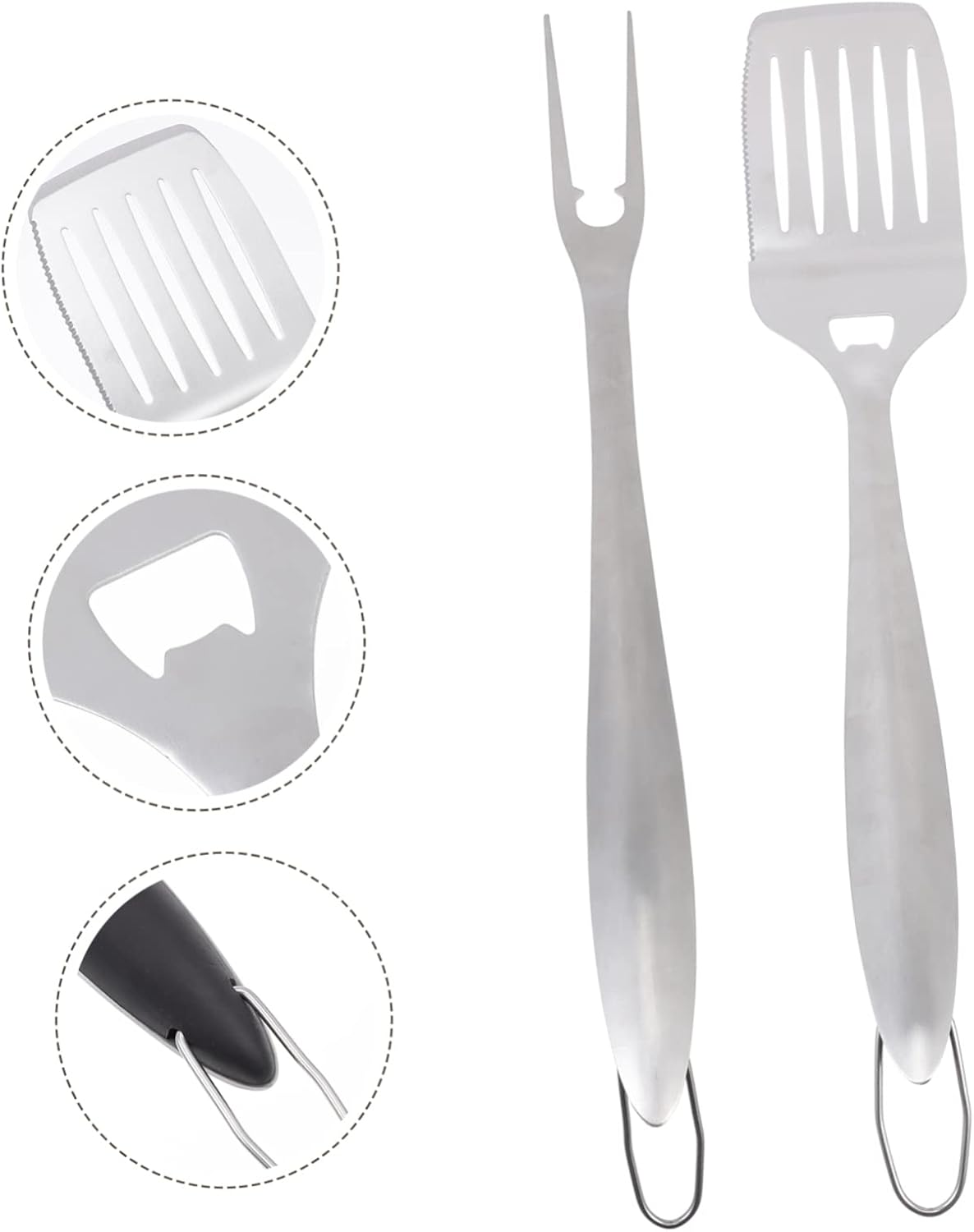 VICASKY BBQ Accessories for Grilling BBQ Tool Kit Grill Utensils Portable Grilling Tools