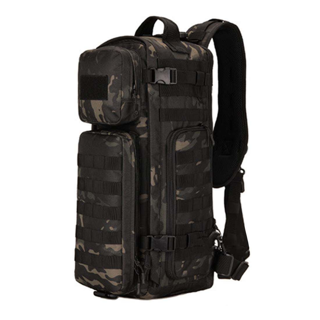 Mochila para Senderismo, Mochila táctica para montañismo al Aire Libre, Mochila para el Pecho, Mochila Militar multifunción Molle, Bolsos de Hombro para Hombre
