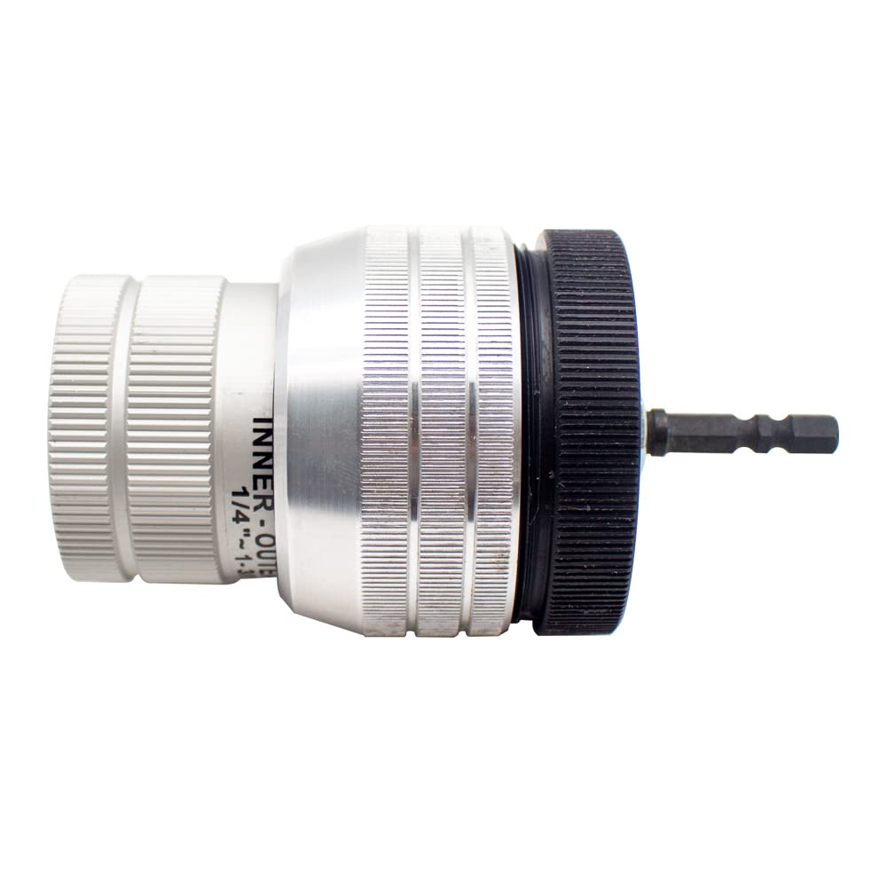 Escariador Eléctrico de 6mm-35mm, Cuchillo de Corte Y Biselado de Tubos de Cobre/Escariador de desbarbado de Tubos de Metal/Herramientas de Biselado Interno Y Externo