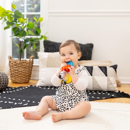 Image of Baby Einstein Shake-a-Shape Zen Teether Toy, Multisensory, Ages 3 Months and Up