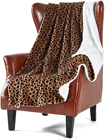 DREAMLANDING Sherpa Fleece Blanket Sofa Throw Double-Sided Super Soft Warm Throw Blanket For Bed, Sofa, Couch (Green-Red Plaid, 120×150cm)