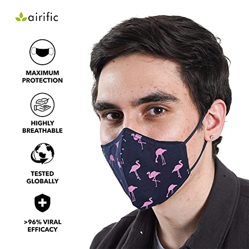 Image of airific by NIRVANA BEING 2.0 N95, FFP2 Washable and Reusable Mask for Adults | Anti Pollution Mask | Tested at International Labs Nano Technology Filter