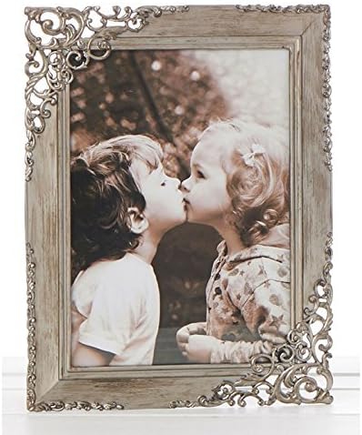 Vintage Style Ornate Rustic Metal Lace Photo Frame 5 x 7 New Boxed