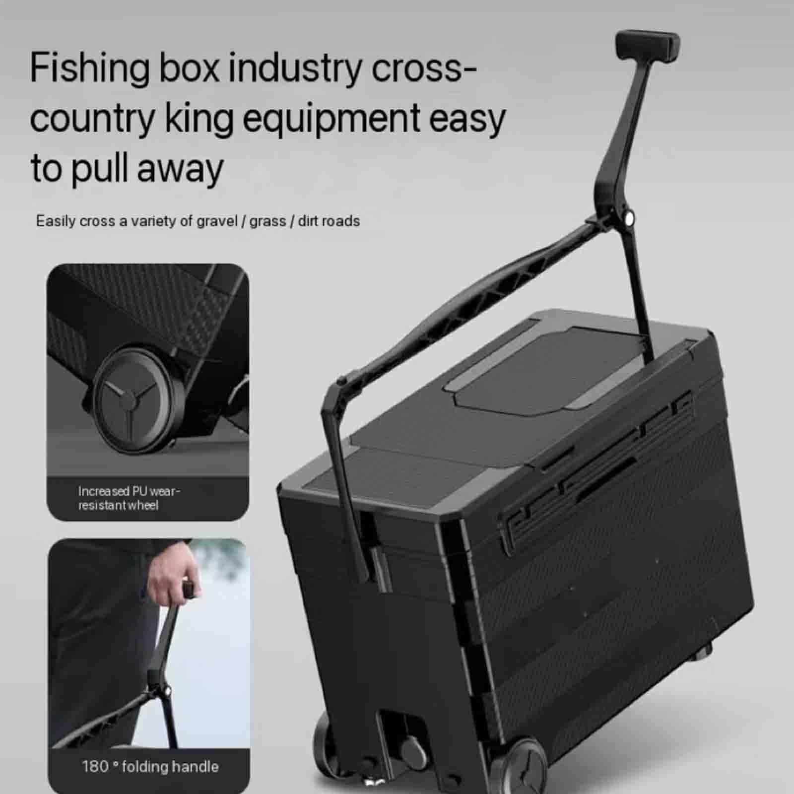 Caja de Aparejos de Pesca, Caja de Aparejos de Pesca, Asiento de Pesca, Caja de Aparejos, Silla de Pesca multifunción, Caja Seca de Pesca con Respaldo y Correa for el Hombro, Caja de Aparejos