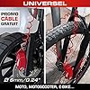 RADIKAL RK66R Antivol Moto Bloque Disque Alarme 110dB, Dissuasif et Étanche, Serrure à Clic, Câble Rappel, Piles Rechange, Sac, Anti Vol Bloc Frein ø6mm Universel Moto Scooter Vélo #5