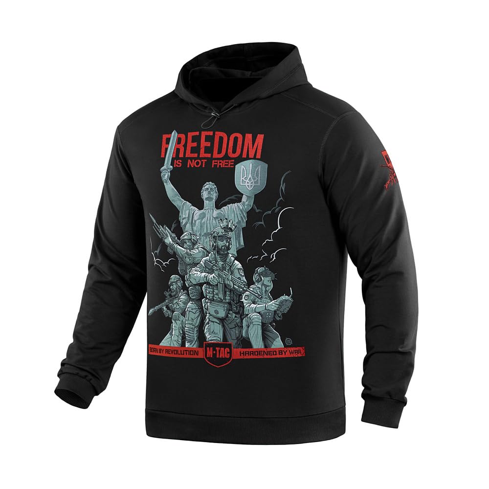 M-Tac Bluza z kapturem Freedom, czarny, XS