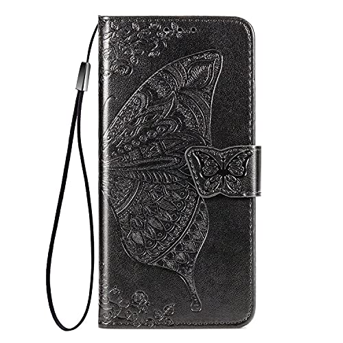 TingYR Funda para Motorola G Stylus 4G 2022, Carcasa PU/TPU Flip Cuero Billetera con Efectivo y Tarjetas Ranuras, Carcasa Case para Motorola G Stylus 4G 2022.(Negro)